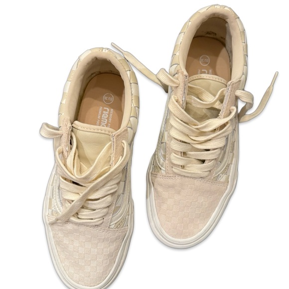 Vans Old Skool Platform (Wowen Leather) White/ Cream - US 6.5, Colour : Beige - Picture 3 of 9